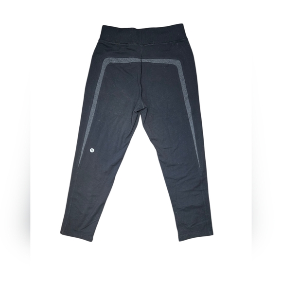 Lululemon Men’s Black Slim Tech Pant Size Small Lounge Gym Casual Siz e Stripe - Picture 3 of 5